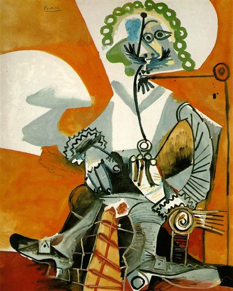 Pablo Picasso Classical Oil Paintings The Man With A Pipe